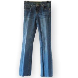 Girls Justice Simply Low Denim Blue Jeans Size 14 Regular 26" Waist Bootcut